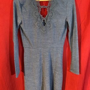 Candies Lace Back Wrap Dress